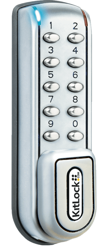 KitLock electronic lock I KL1200 I vertical I silver-grey