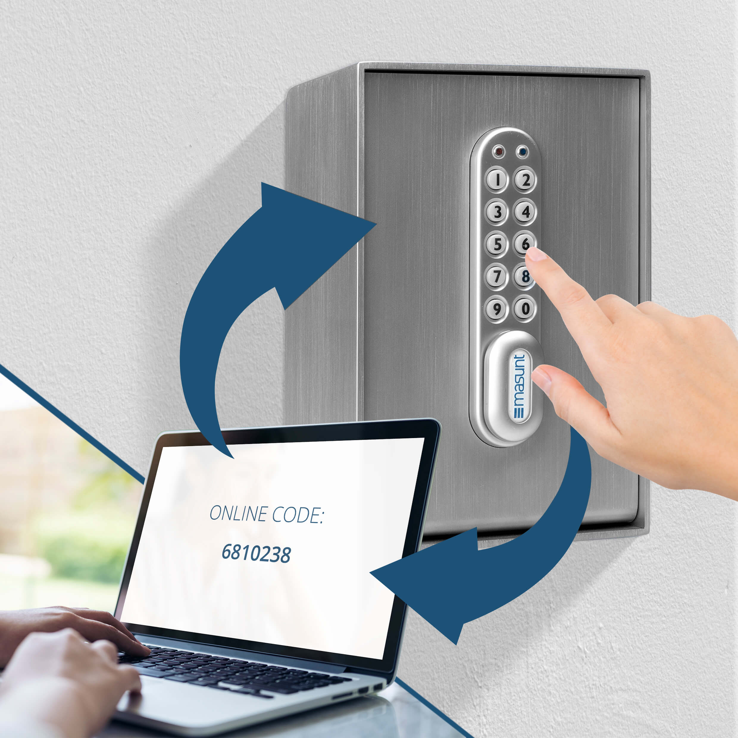 masunt Key safe 2140 E Code