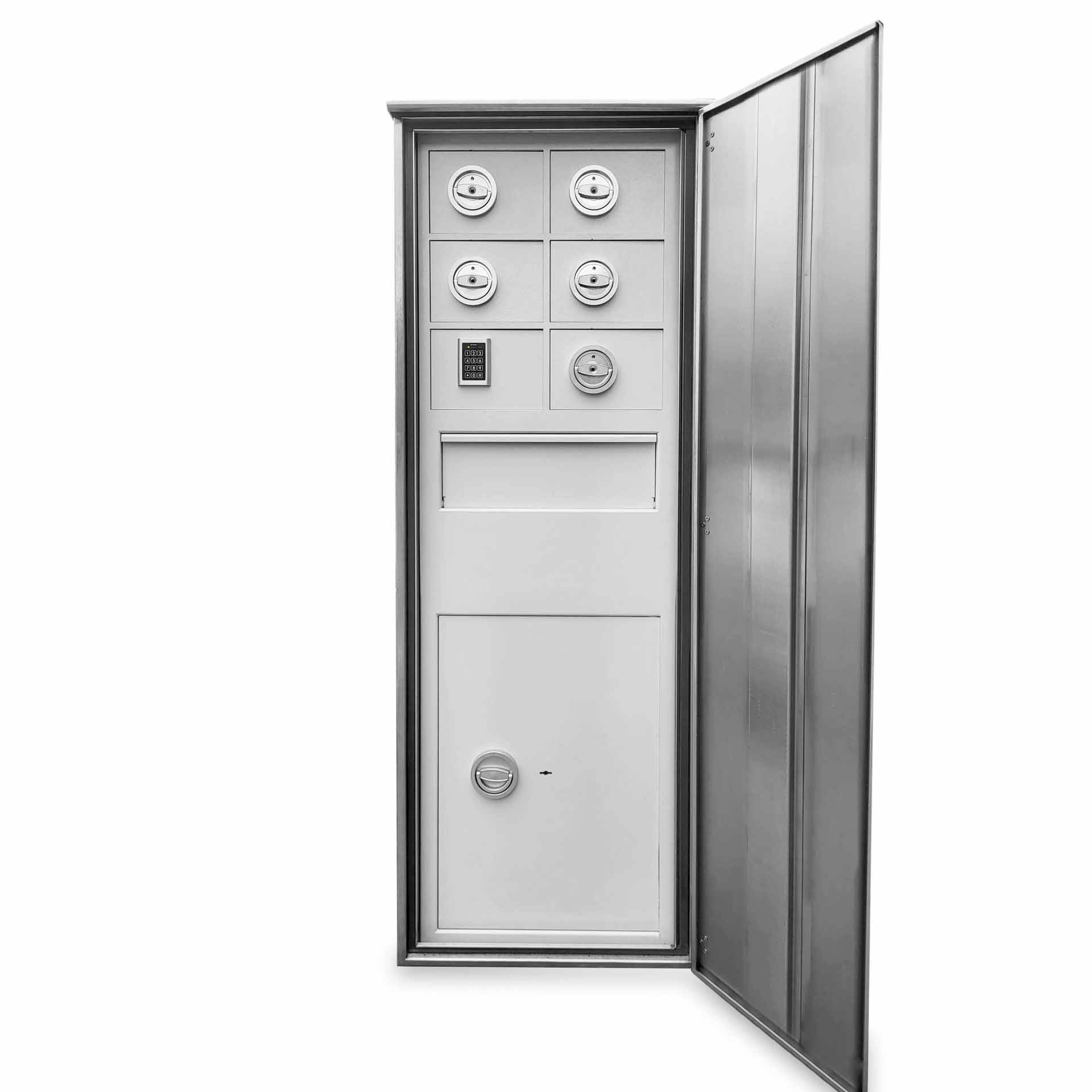 FortNovo_Rueckgabetresor_5000_Front FortNovo Übergabetresor 5000 mit Rückwurf für Autohäuser und Übergabestation