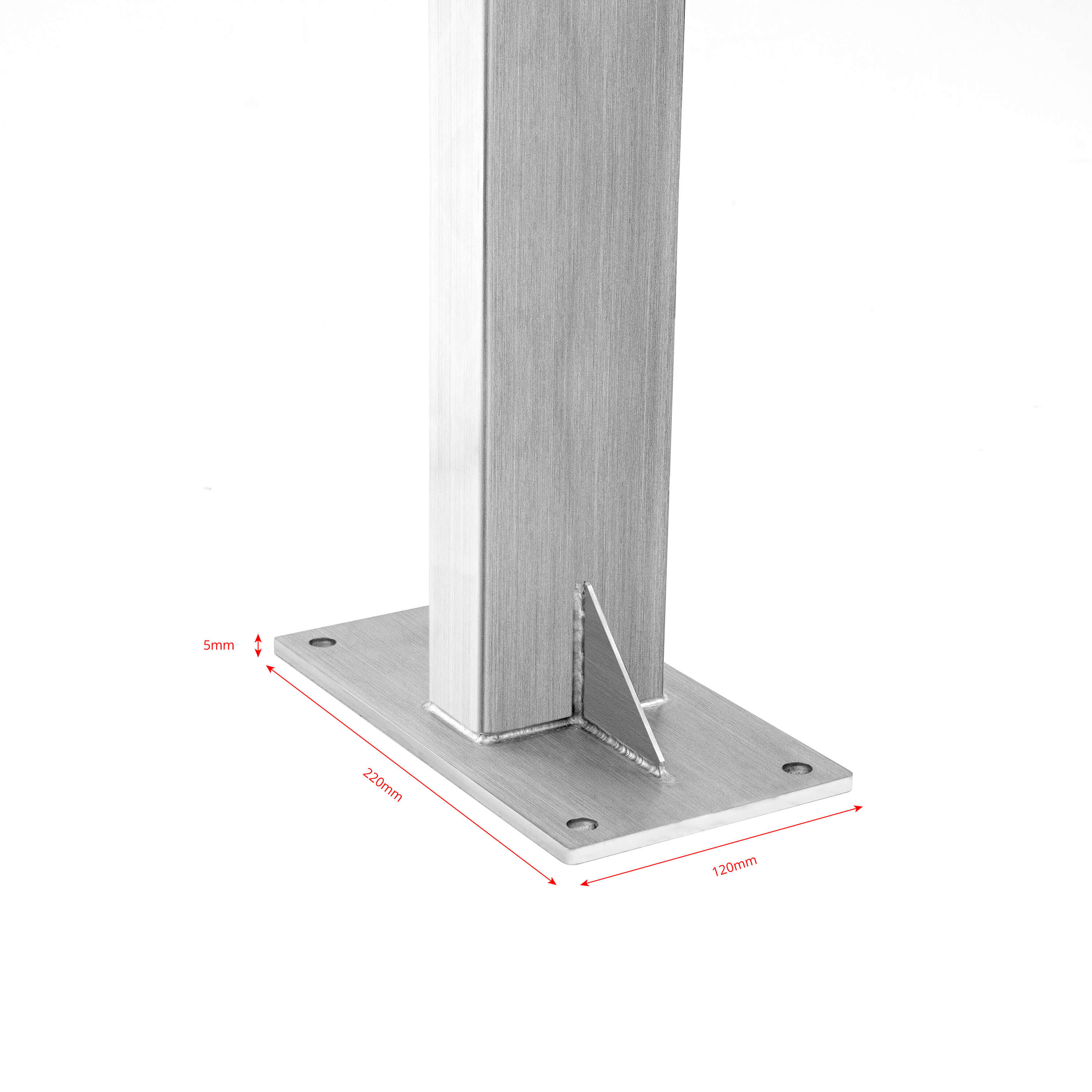 msnt_bodenstaender_klein_fuss_rechts_masse_v1 Standsäule für freihstehende Montage (V4A) Maße Fuß