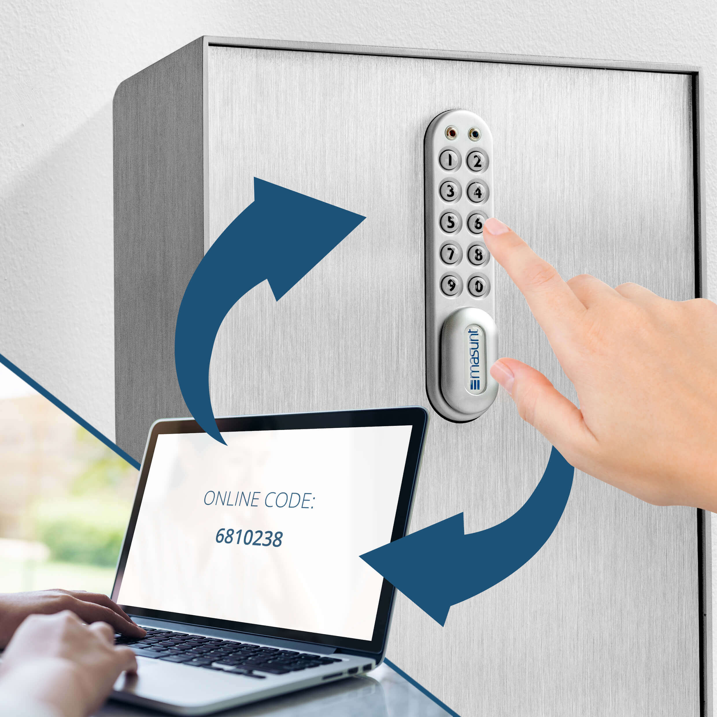 masunt Schlüsseltresor XL 2145 E Code