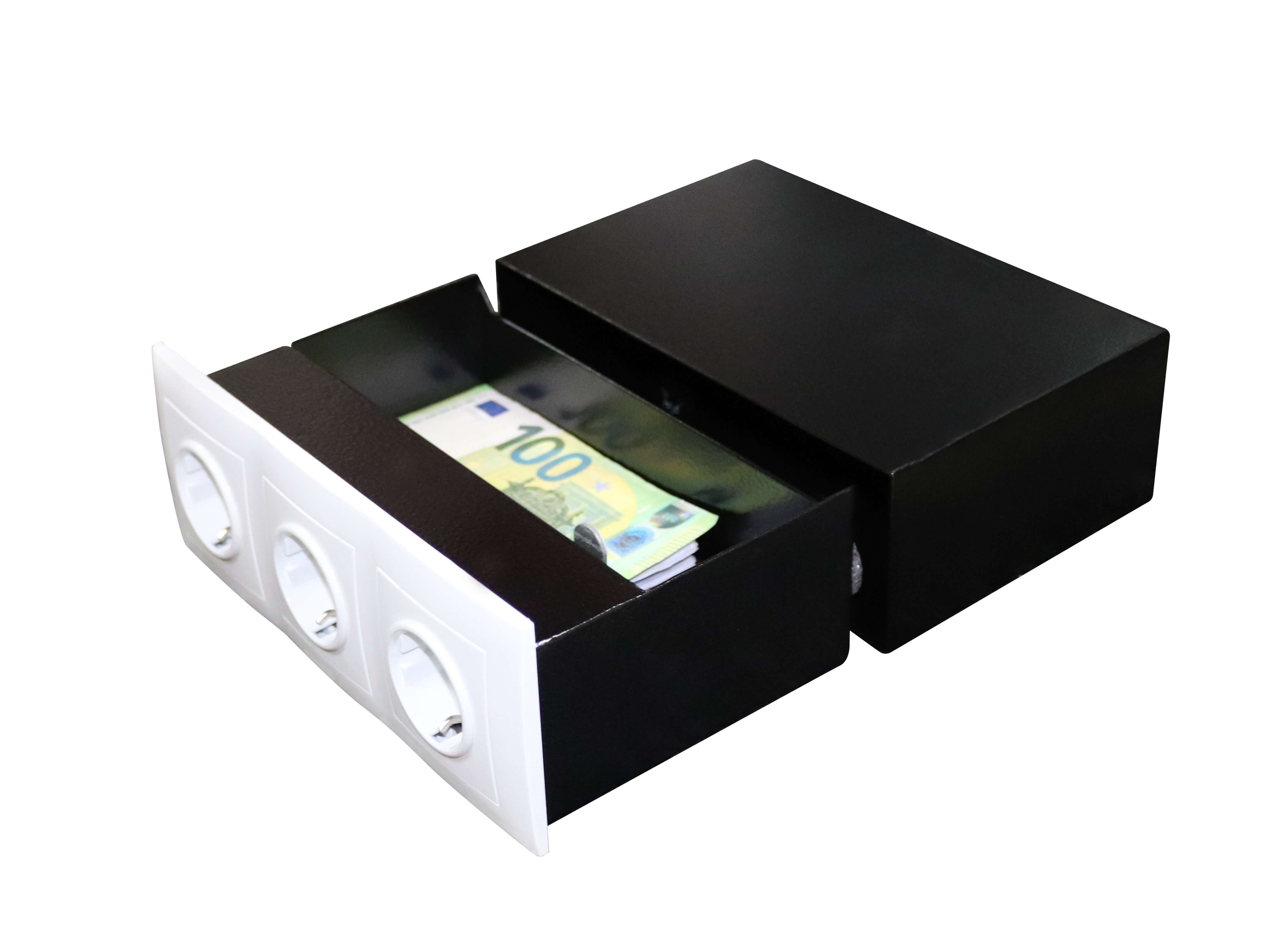 FortNovo_Steckdosentresor_3fach_weiss-5 FortNovo Steckdosentresor 3 fach weiß