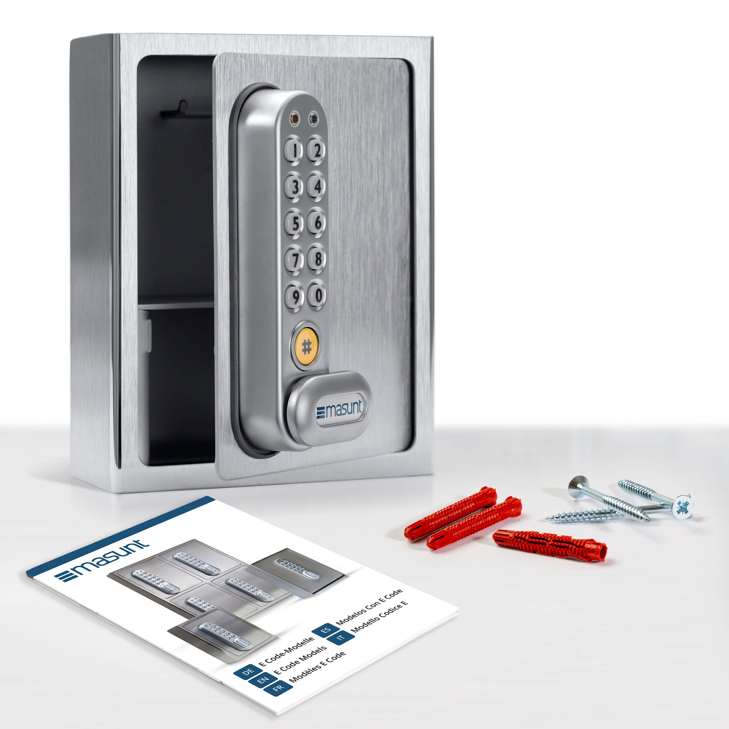 schluesselsafe-1140_A_7_ohneBatterien_8 masunt Key safe 1140 E Code