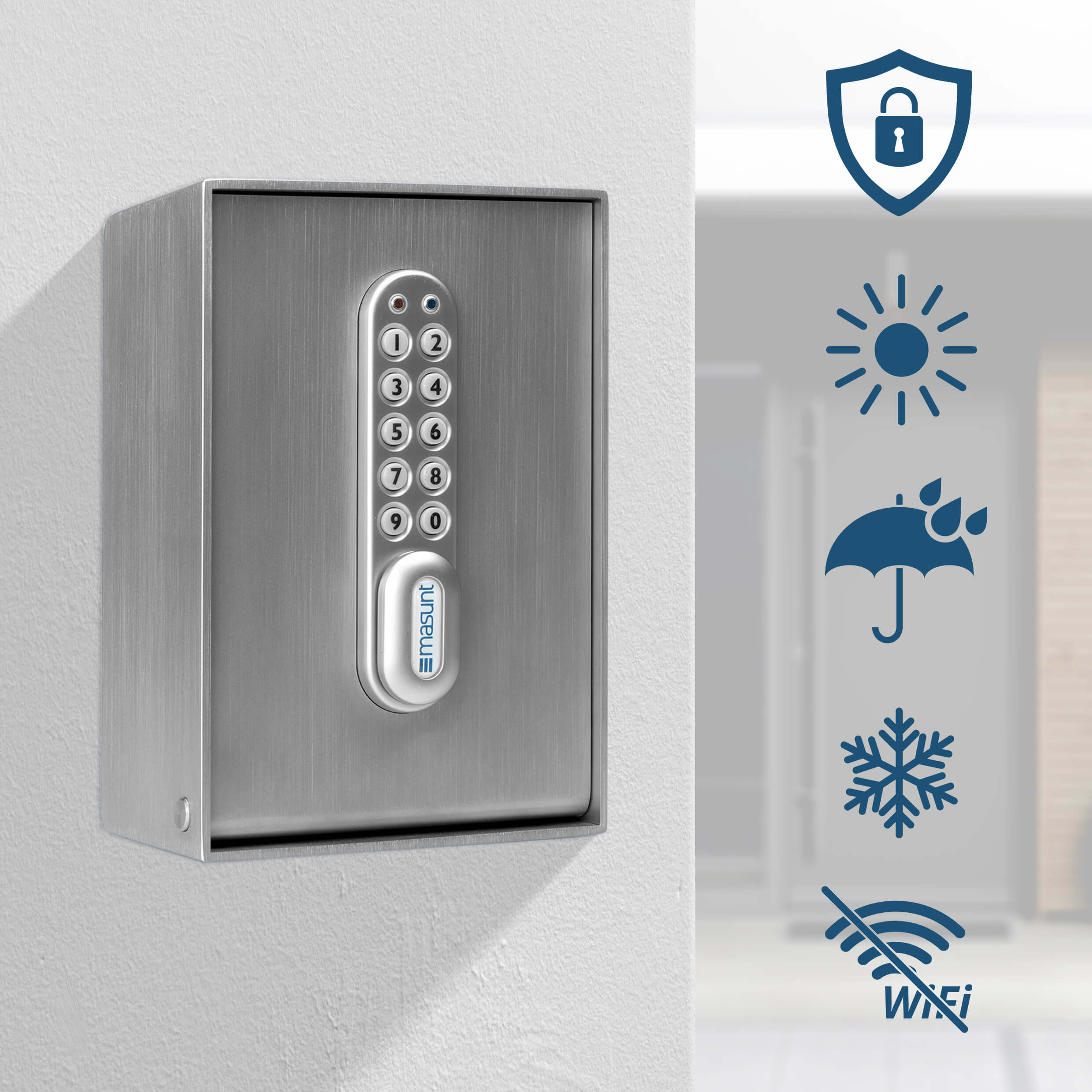 masunt Key safe 2140 E Code