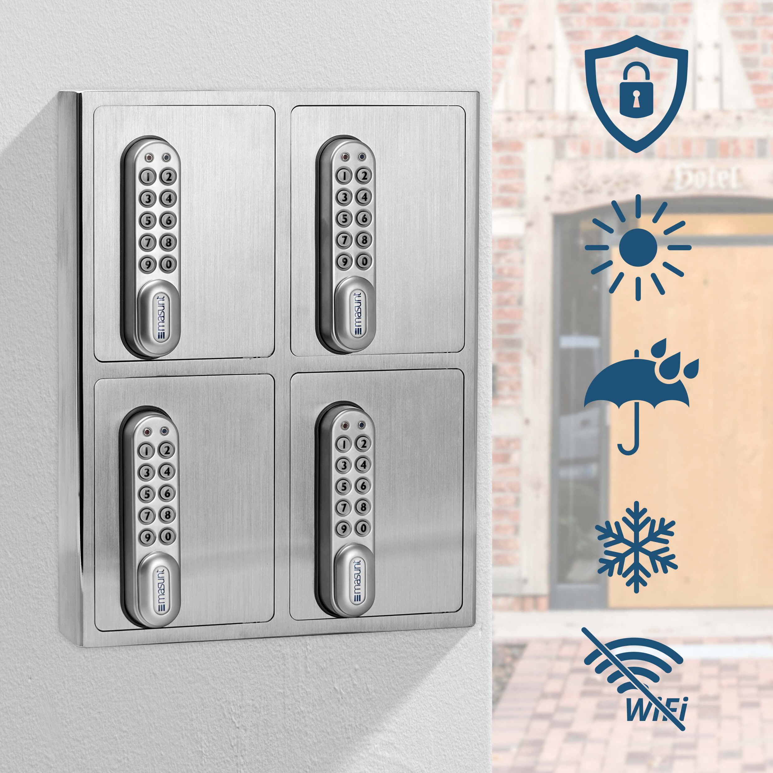 masunt Key safe 1420 E Code