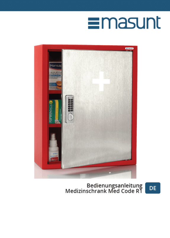 masunt Operating manual medicine cabinet med code R1 2023